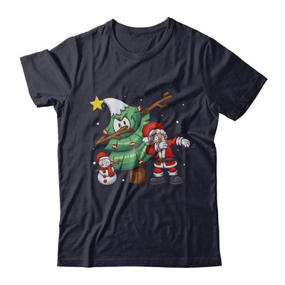 Dabbing Santa Through The Snow-T-Shirt & Sweatshirt-Premium T-Shirt-Midnight Navy