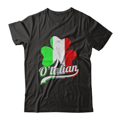 O'talian Italy Flag Italia Italian St Patricks Day-T-Shirt & Hoodie-Premium T-Shirt-Black
