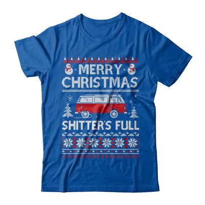 Merry Christmas Shitters Full Ugly Sweater-T-Shirt & Sweatshirt-Premium T-Shirt-Royal