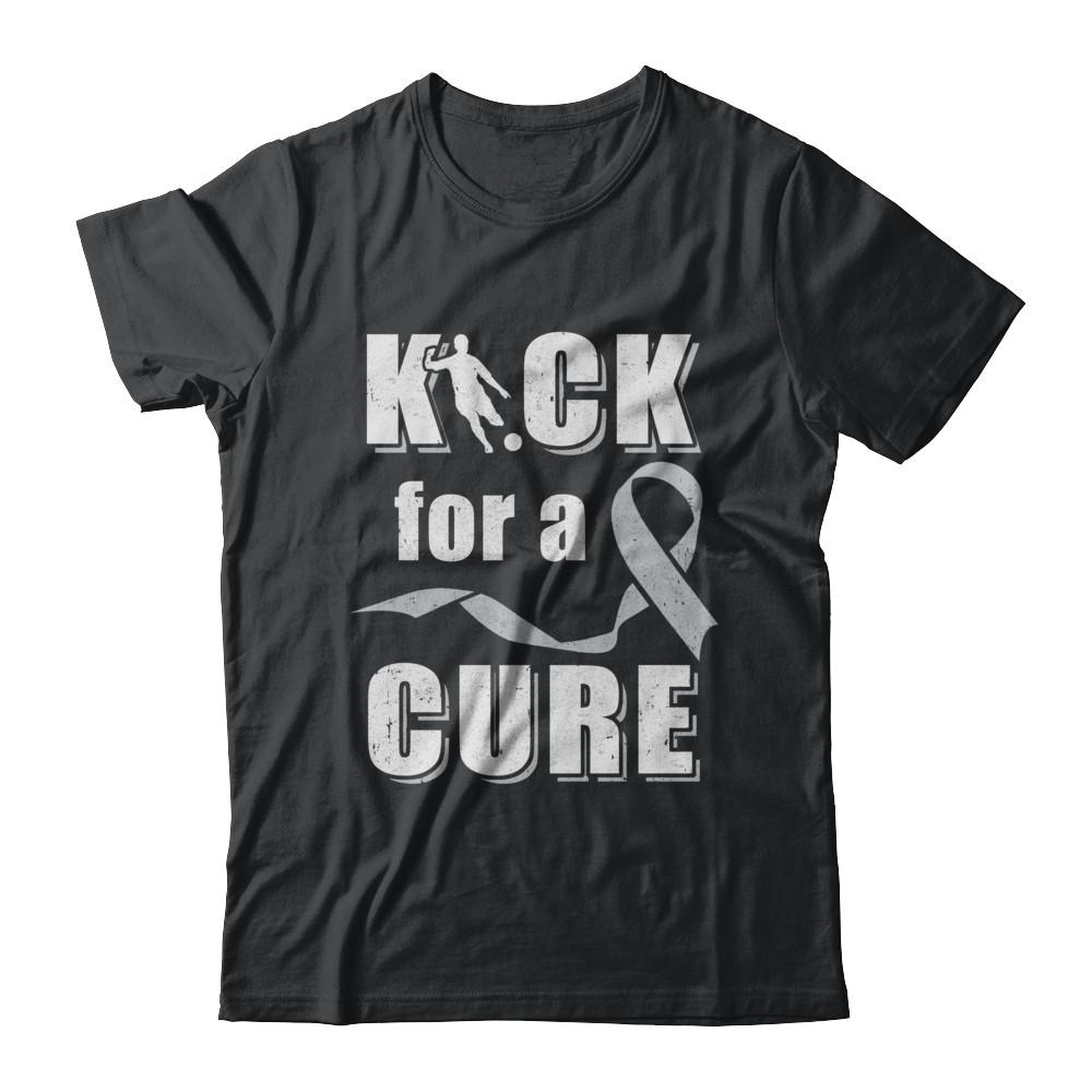 Kick For A Cure Soccer Gray Brain Cancer Diabetes Awareness