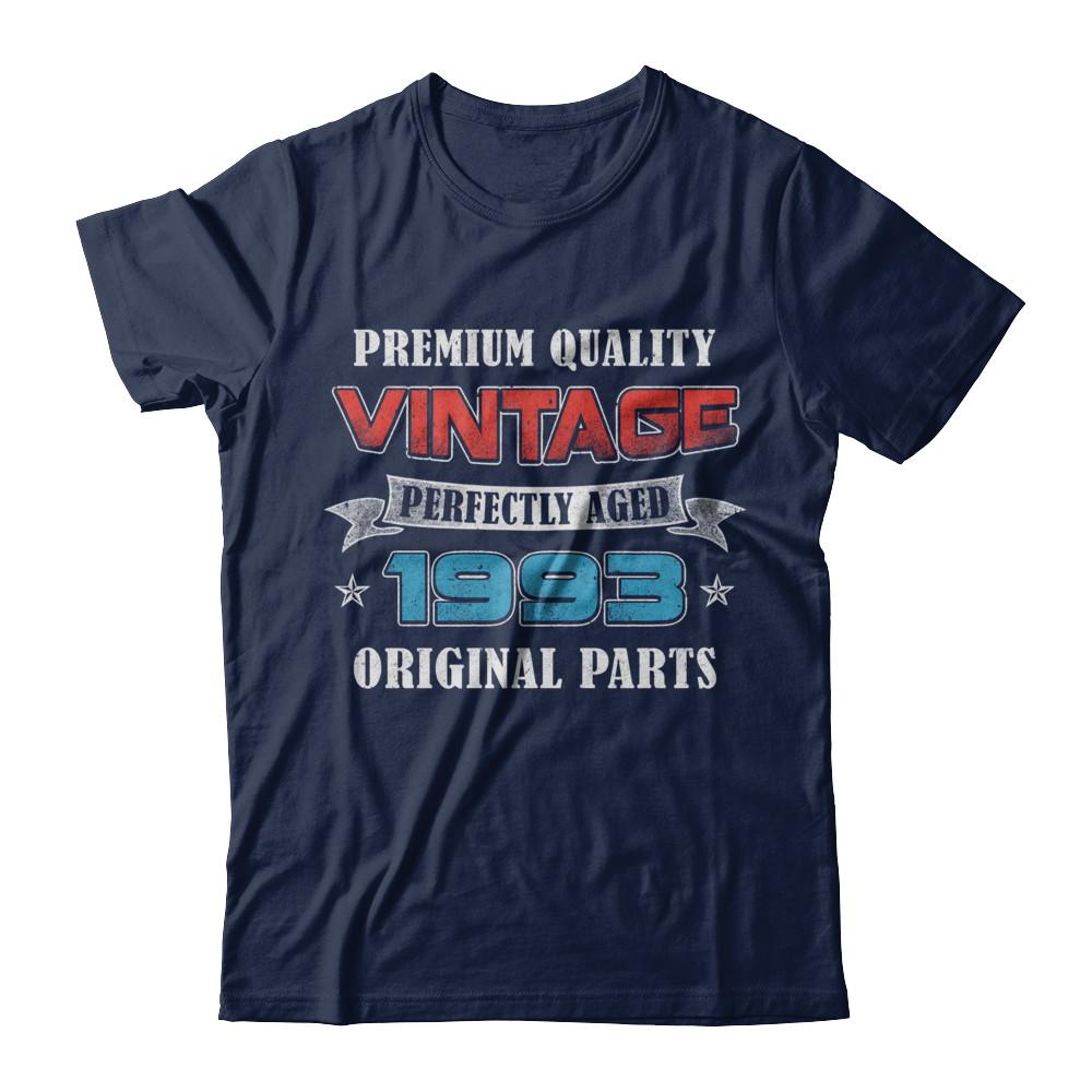 Vintage Premium Prefectly Aged 1993 28th Birthday Gift-T-Shirt & Hoodie-Classic T-Shirt-Navy