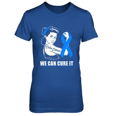 Colon Cancer Awareness Survivor We Can Cure It-T-Shirt & Hoodie-Women's T-Shirt-Royal