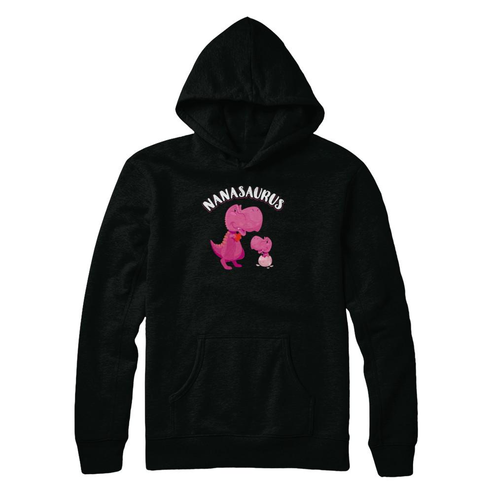 Nana Nanasaurus Rex Cute Dinosaur Mothers Day-T-Shirt & Tank Top-Pullover Hoodie-Black