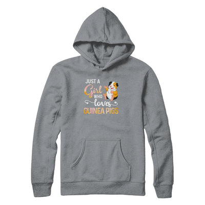 Just A Woman Who Loves Guinea Pigs-T-Shirt & Tank Top-Pullover Hoodie-Light Steel