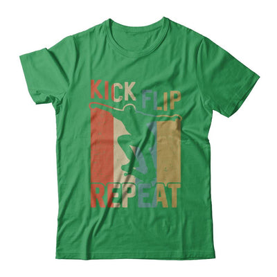 Kick Flip Skateboarding Repeat Vintage Skate-T-Shirt & Hoodie-Premium T-Shirt-Kelly Green