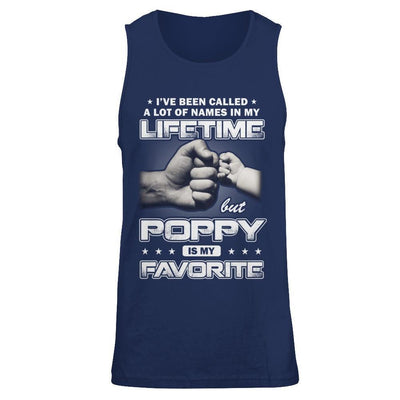 I've Been Called A Lot Of Names But Poppy Is My Favorite-T-Shirt & Hoodie-Unisex Tank-Navy