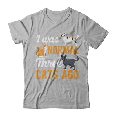I Was Normal 3 Cats Ago-T-Shirt & Hoodie-Premium T-Shirt-Heather Gray