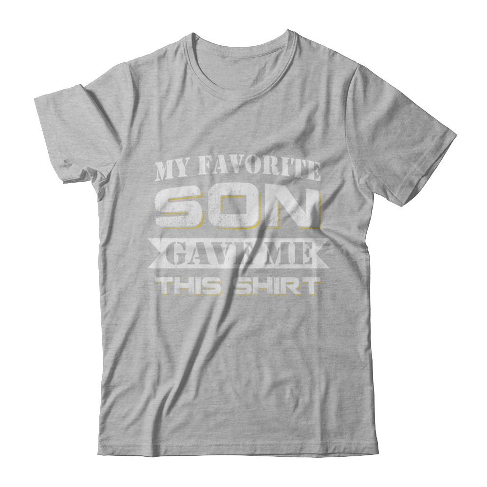 My Favorite Son Gave Me This-T-Shirt & Hoodie-Premium T-Shirt-Heather Gray