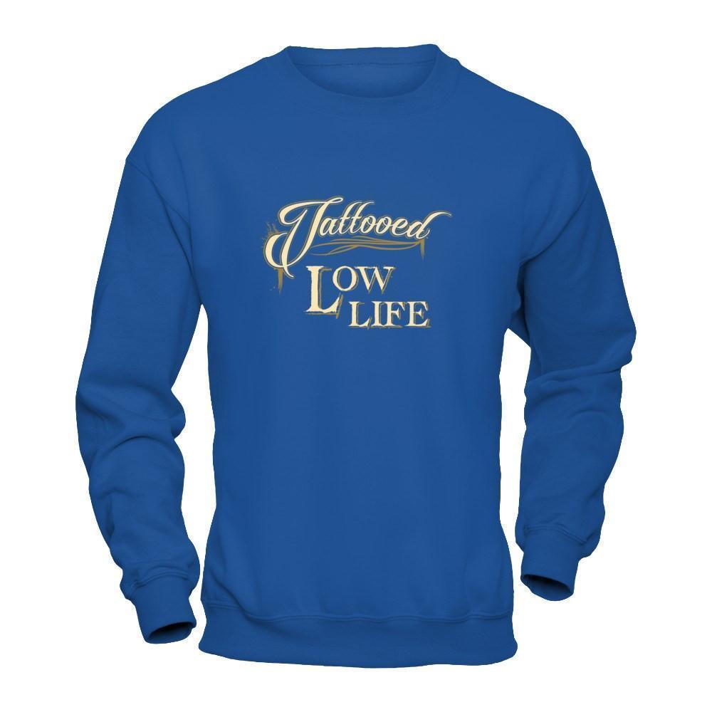 Tattooed Low Life-T-Shirt & Tank Top-Crewneck Sweatshirt-Royal