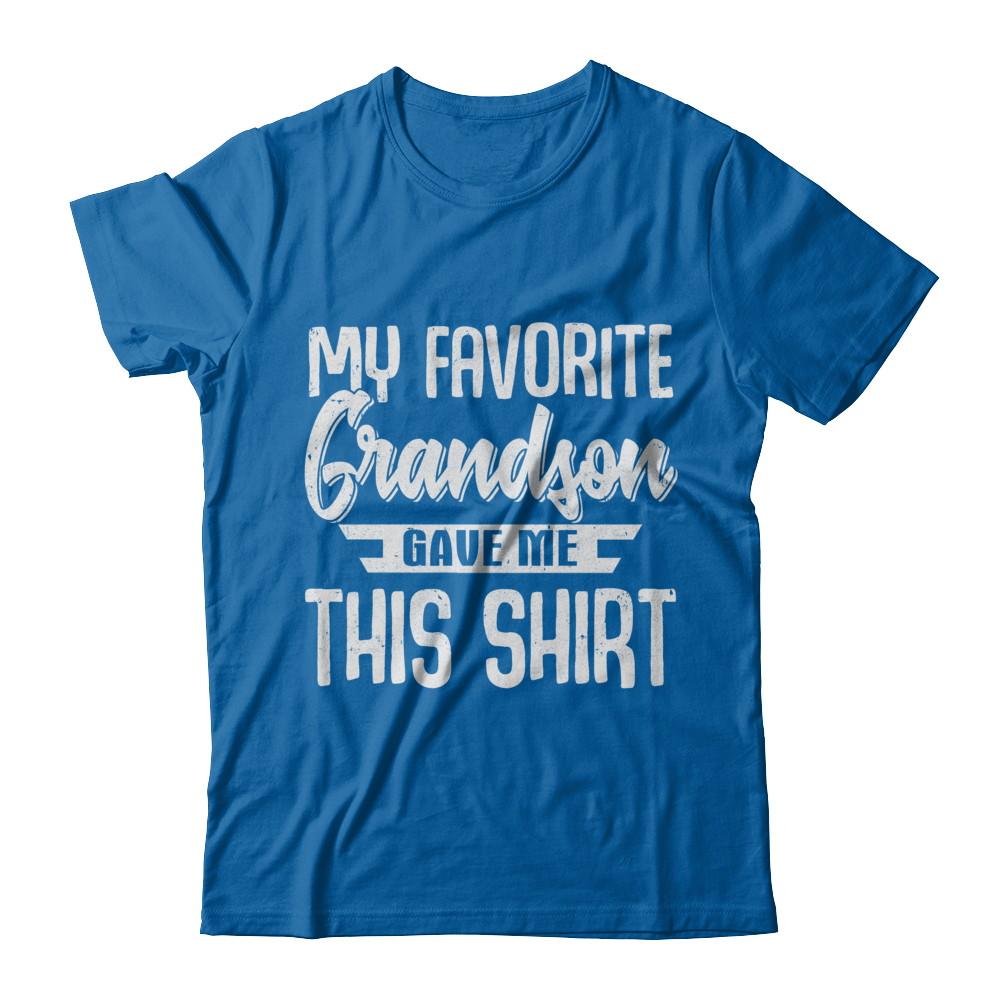 My Favorite Grandson Gave Me This-T-Shirt & Hoodie-Classic T-Shirt-Royal