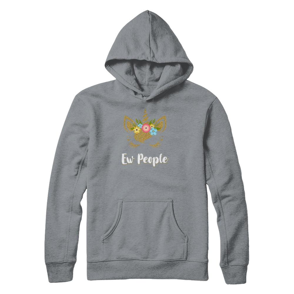 Ew People Unicorn-T-Shirt & Tank Top-Pullover Hoodie-Light Steel