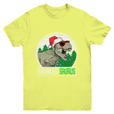 Youngestsaurus Youngest Dinosaur T-Rex Family Christmas Youth-Youth Shirt-Youth T-Shirt-Daisy