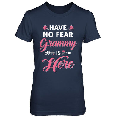 Have No Fear Grammy Is Here Mother's Day Gift-T-Shirt & Hoodie-Women's T-Shirt-Navy