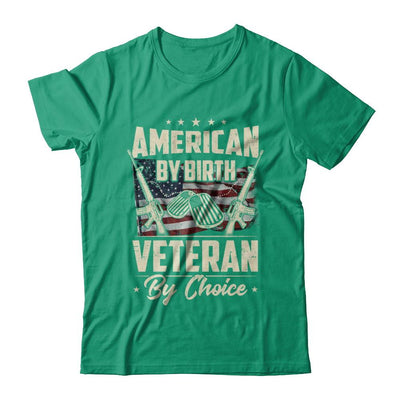 Proud An American By Birth Veteran By Choice-T-Shirt & Hoodie-Classic T-Shirt-Kelly Green