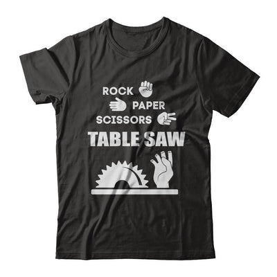 Rock Paper Scissors Table Saw-T-Shirt & Hoodie-Classic T-Shirt-Black
