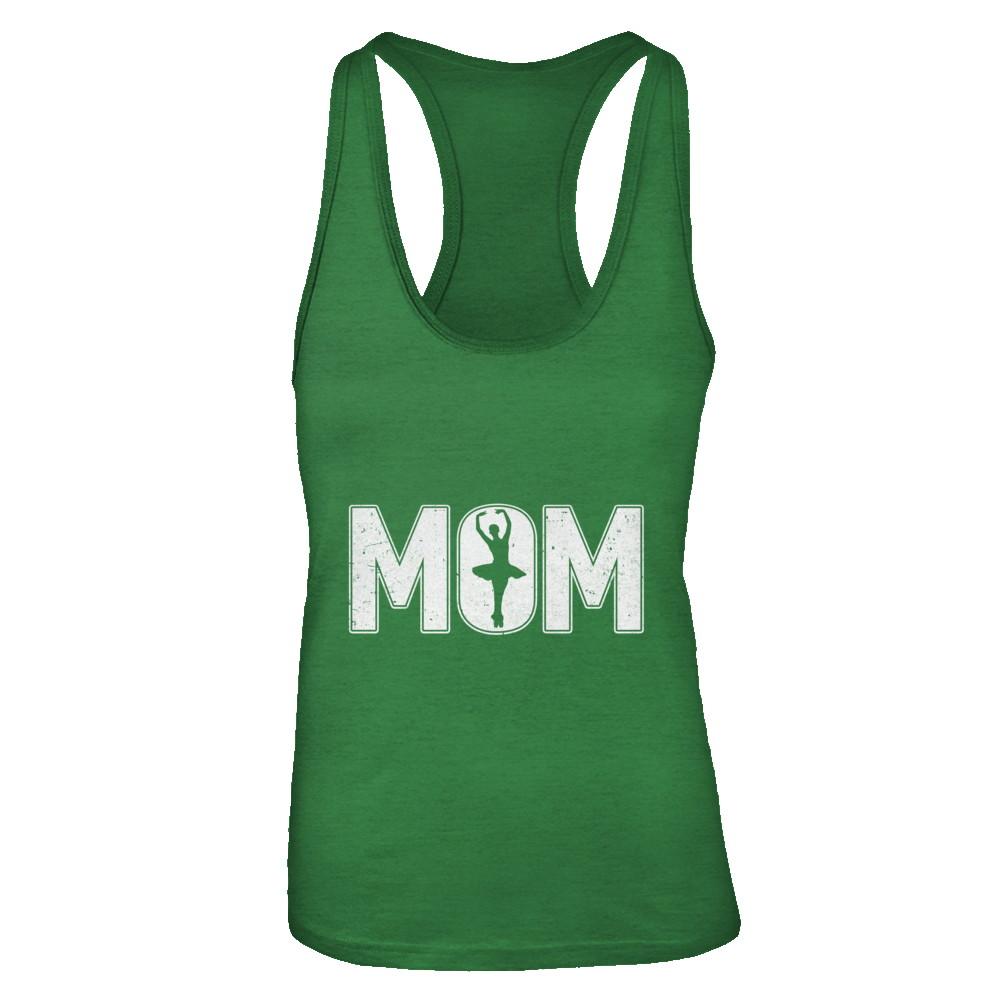 Dance Mom Ballet Mother's Day-T-Shirt & Tank Top-Women's Ideal Racerback Tank-Kelly Green