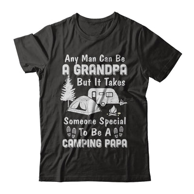 Camping Papa Grandpa Fathers Day Gift-T-Shirt & Hoodie-Classic T-Shirt-Black