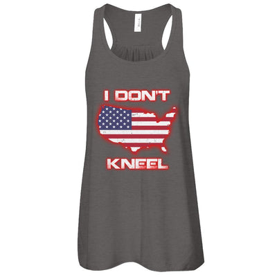 I Don't Kneel Us American Flag-T-Shirt & Tank Top-