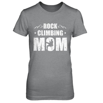 Rock Climbing Mom Distressed Mountain Climber Mothers Day-T-Shirt & Hoodie-Women's T-Shirt-Sport Grey