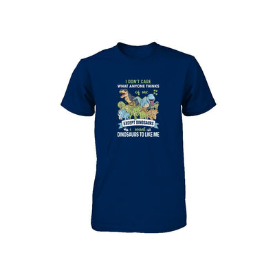 I Don't Care Except Dinosaurs Want Dinosaurs To Like Me Youth-Youth Shirt-Toddler T-Shirt-Navy