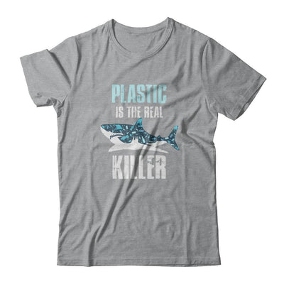 Plastic Is The Real Killer Save Ocean Quote-T-Shirt & Tank Top-Classic T-Shirt-Sport Grey