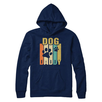 Retro Vintage Daddy Dog Father's Day Gift-T-Shirt & Hoodie-Pullover Hoodie-Navy