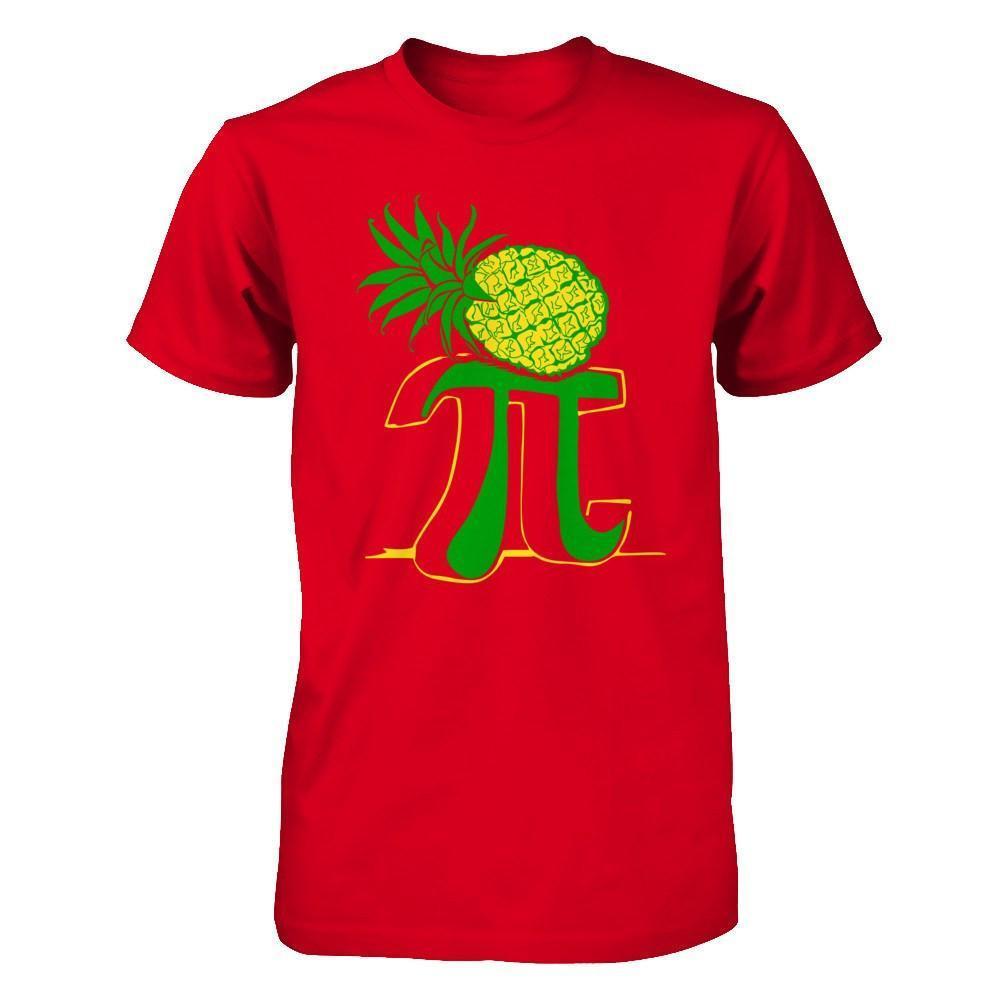 Funny Pi-Neapple Tshirt - Pi Day 2017 Gift Tee-T-Shirt & Hoodie-Premium T-Shirt-Red