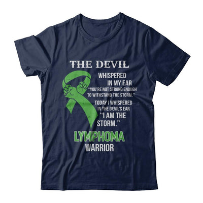 I Am The Storm Support Lymphoma Awareness Warrior Gift-T-Shirt & Hoodie-Classic T-Shirt-Navy