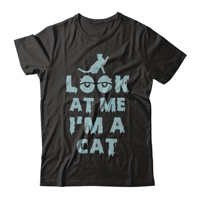Look At Me I'm A Cat Halloween Costume-T-Shirt & Hoodie-Premium T-Shirt-Black