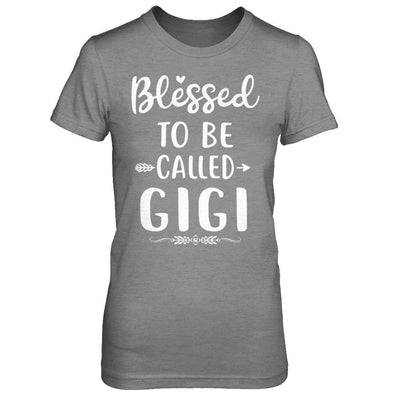Funny Grandma Blessed To Be Called Gigi-T-Shirt & Hoodie-Women's T-Shirt-Sport Grey