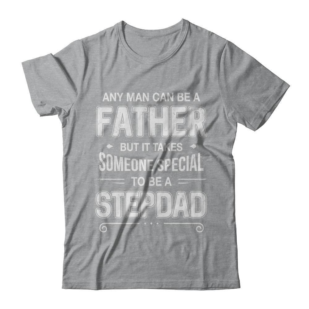 Any Man Can Be A Father Special Dad Of Twins Father's Day Gift-T-Shirt & Hoodie-Classic T-Shirt-Sport Grey