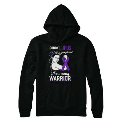 Sorry Lupus You Picked The Wrong Warrior Lupus-T-Shirt & Hoodie-Pullover Hoodie-Black