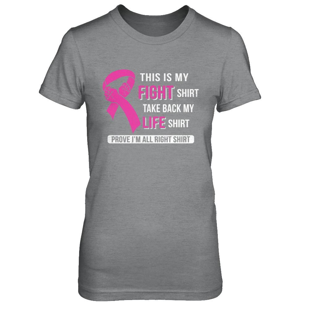 This Is My Fight Breast Cancer Awareness-T-Shirt & Hoodie-Women's T-Shirt-Sport Grey