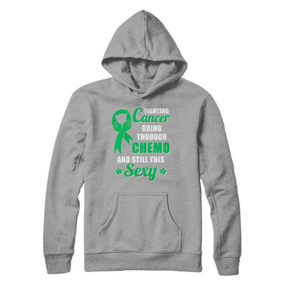 Fighting Cancer Chemo And Still This Sexy Green Awareness-T-Shirt & Hoodie-Pullover Hoodie-Light Steel