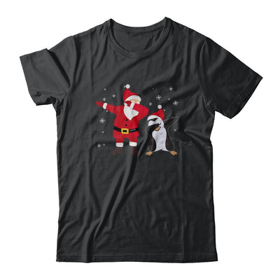Dabbing Santa Penguin Funny Dab Dance Christmas Gift-T-Shirt & Hoodie-Classic T-Shirt-Black