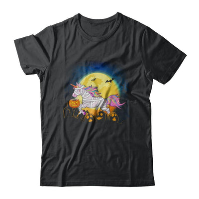 Halloween Pumpkin Unicorn Gift For Kids Girls-T-Shirt & Hoodie-Classic T-Shirt-Black