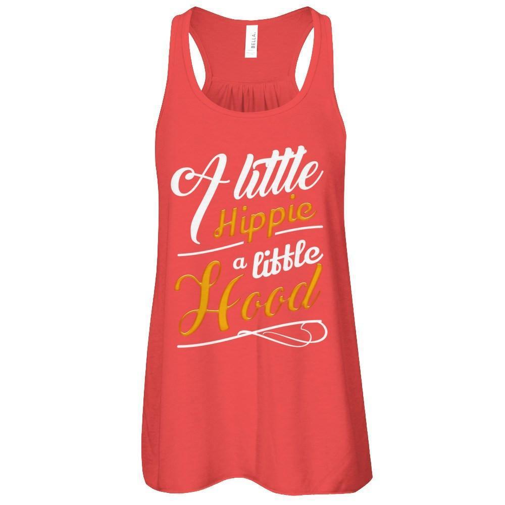 A Little A Little Hood-T-Shirt & Hoodie-Women's Flowy Racerback Tank-Red