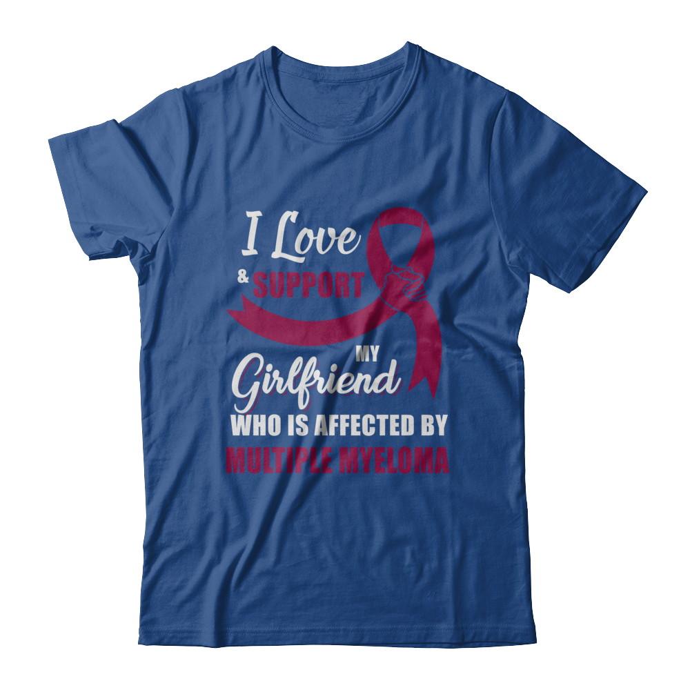Multiple Myeloma Awareness Support Burgundy Girlfriend Boyfriend-T-Shirt & Hoodie-Classic T-Shirt-Royal