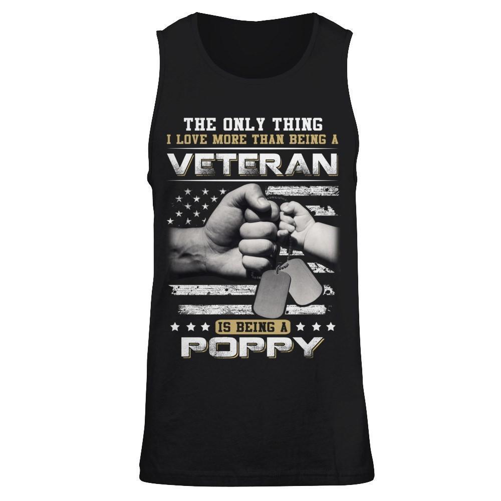 I Love More Than Being A Veteran Is Being A Poppy-T-Shirt & Hoodie-Unisex Tank-Black