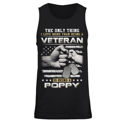 I Love More Than Being A Veteran Is Being A Poppy-T-Shirt & Hoodie-Unisex Tank-Black