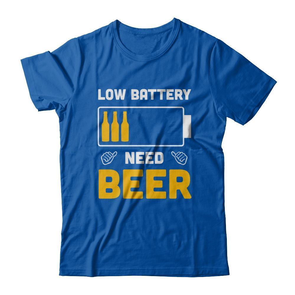 Low Battery Need Beer-T-Shirt & Hoodie-Premium T-Shirt-Royal