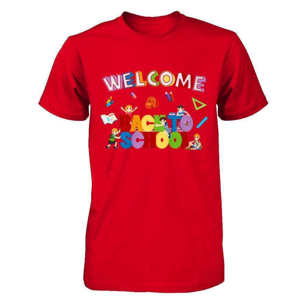 Welcome Back To School-T-Shirt & Hoodie-Premium T-Shirt-Red