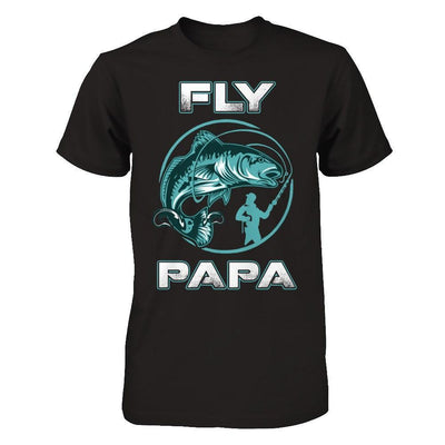 Fly Fishing Papa-T-Shirt & Hoodie-Classic T-Shirt-Black