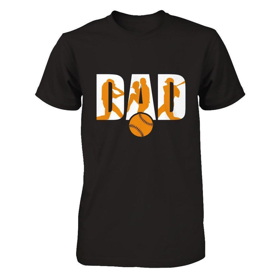 Softball Dad Father's Day-T-Shirt & Hoodie-Classic T-Shirt-Black