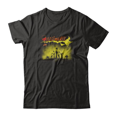 Happy Hallowine Funny Halloween Wine Drinkers 2017-T-Shirt & Tank Top-Premium T-Shirt-Black