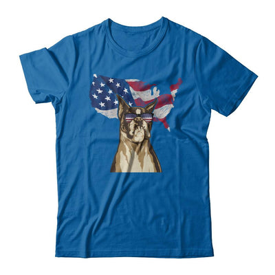 Funny Patriot Boxer Dog 4Th Of July American Flag-T-Shirt & Hoodie-Classic T-Shirt-Royal