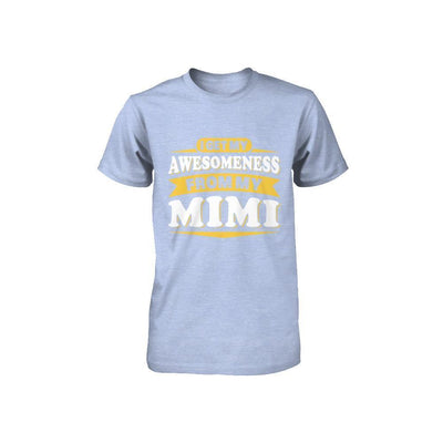 I Get My Awesomeness From My Mimi Youth-Youth Shirt-Youth T-Shirt-Blue Triblend
