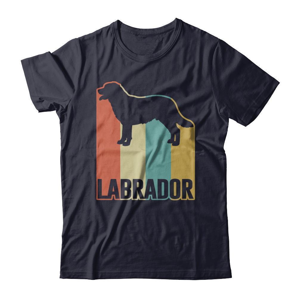 Classic Vintage Retro Style Labrador Dog-T-Shirt & Hoodie-Premium T-Shirt-Midnight Navy