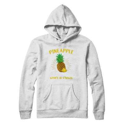 Teach Like A Pineapple Be Sweet On The Inside Teacher-T-Shirt & Hoodie-Pullover Hoodie-White