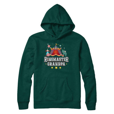Ringmaster Grandpa Circus Carnival Children Party-T-Shirt & Hoodie-Pullover Hoodie-Deep Forest